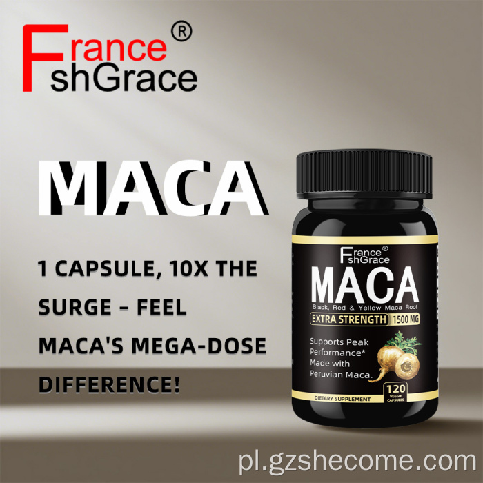 Organiczny suplement MACA Popraw kapsułki korzeniowe wytrzymałościowe MACA